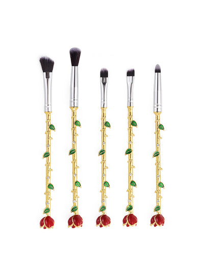 Rose Flower Makeup Brushes Professional 5 Pcs/Sets 