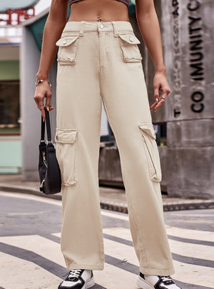 Casual Multi-pocket Jeans Pant