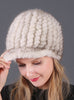 Mink Hats Fur Woven Winter Fur Hats