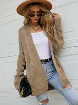 Loose Long Twist Cardigan Sweater