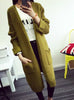 Long Sweater Cardigan Fashion Autumn Winter Long Sleeve