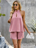 Sleeveless Top and Shorts Two-piece Suit