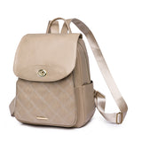 Soft PU Simple Casual Ladies Backpack