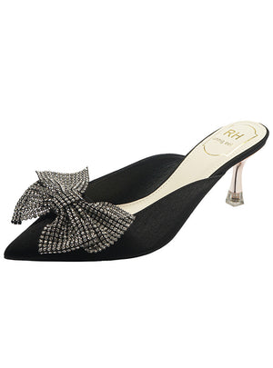 Thin-heeled Pointed Shallow Slipper