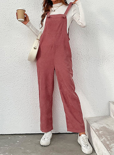 Retro Jumpsuit Corduroy Bib