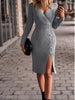 Slim Long Sleeve Sweater Dress