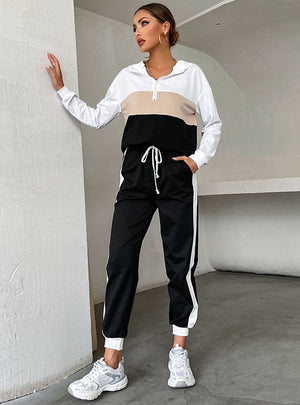 Hooded Leisure Sports Two-piece Suit