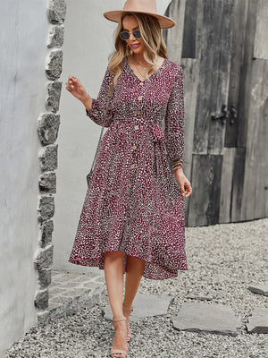 Women Long Casual Button Dress