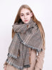 Plaid Cashmere Scarf Warm Shawl