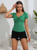 Green Lotus Leaf T-shirt Top