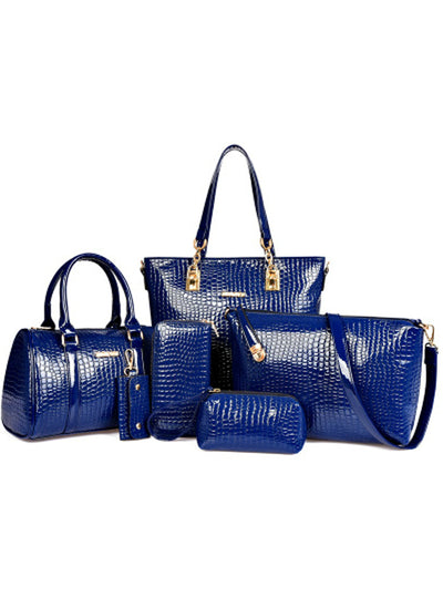 PU leather Tote+Shoulder Satchel/Messenger+Clutches