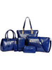 PU leather Tote+Shoulder Satchel/Messenger+Clutches