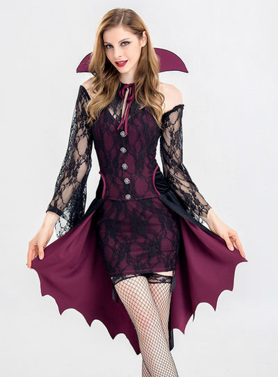 Sexy Lace Vampire Halloween Adult Party