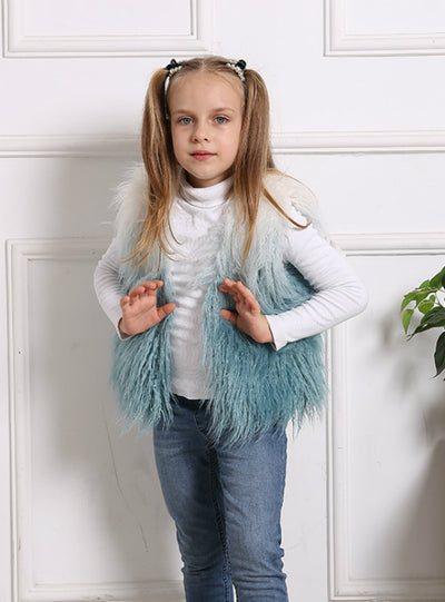 Imitation Fur Vest Children's Plush Coat