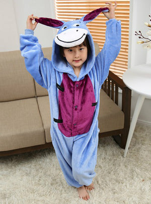 Christmas Pajamas Kids Donkey Children's Onesie