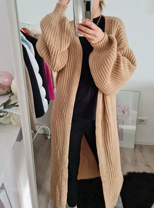 Casual Long Knitted Cardigan Women Tops