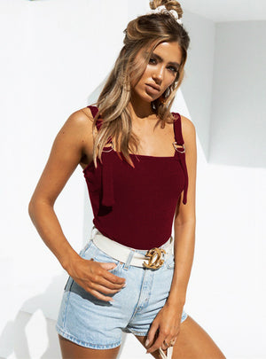 Sexy Slim Solid Color Strap Jumpsuit