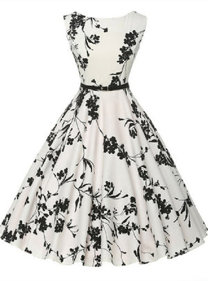 Sleeveless Vest Retro Big Swing Dress