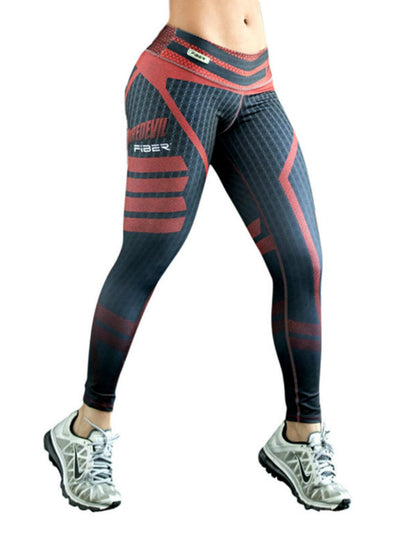 Women Printed Sporting Pants Slim Leggings Drop