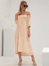 Off the Shoulder Short Sleeve Dress