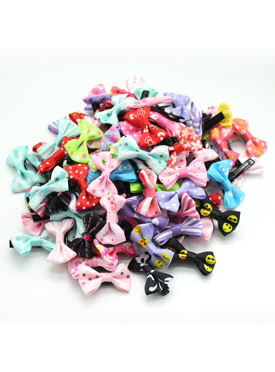 20 Pcs/ Lot Small Mini 3cm Bow Hairgrips 