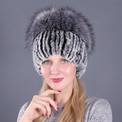 Women Winter Rabbit Fur Hat