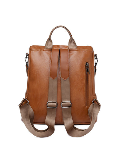 Retro PU Women's Backpack