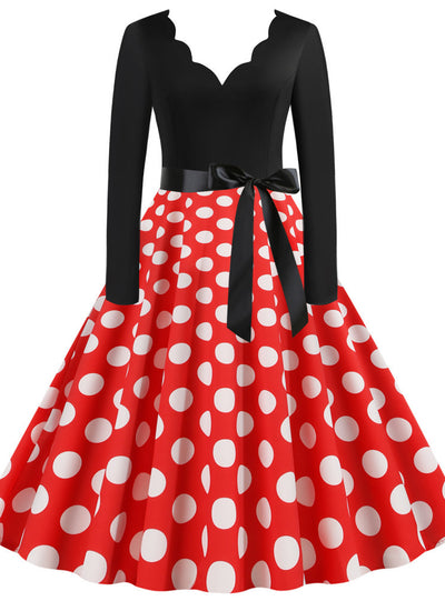 Party Casual Polka Dot Dress