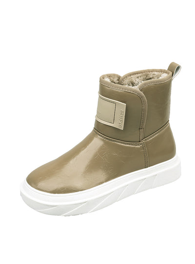 Loose Cake Thick Sole Plus Velvet Boots