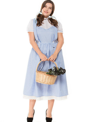 Plus Size Maid Dress Halloween Stage Costumes 