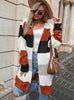 Stitching Contrast Sweater Cardigan Jacket