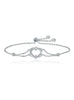 925 Sterling Silver Twisted Double Heart in Hear