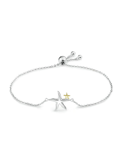 925 Sterling Silver Starfish Fairy Tale Chain Link