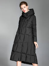 Knee Cape Loose Padded Down Jacket