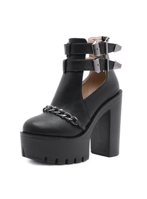 Rivet Thick-soled Waterproof Women's Shoes