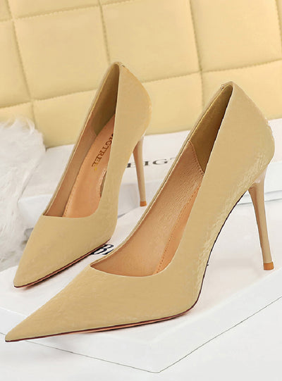 Retro Stiletto Shallow Pointed Shoes