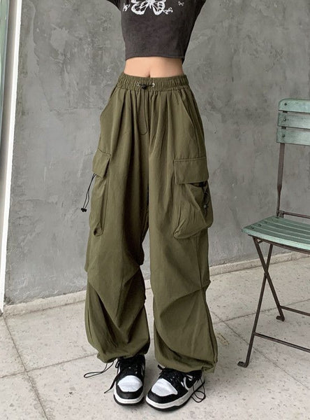 Retro Tooling Casual Pants Loose Wide-leg Pants
