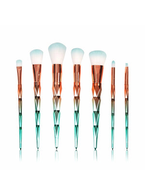 7pcs Makeup Brushes Fresh Macarons Color Facial 