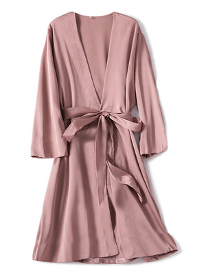 Satin Robe Female Intimate Lingerie Sleepwear