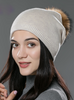 Hat Wool Knitted Beanies Cap Fox Fur