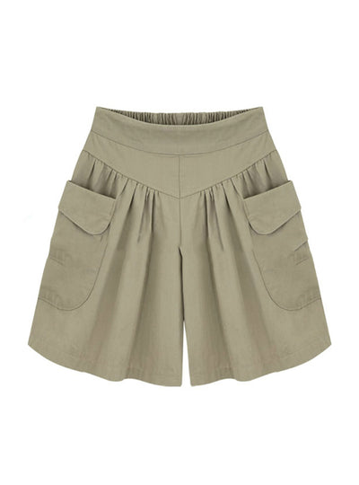 Wide Leg Female Shorts Casual Loose Ladies