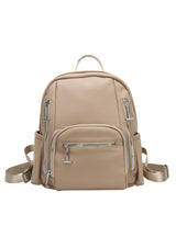 Retro PU Street Ladies Backpack