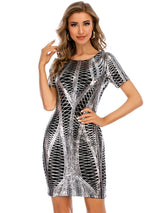 Sexy Casual Retro Sequined Dress