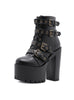 Rivet Thick-soled Heel Boots