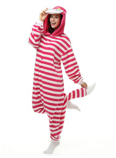 Cheshire Cat Costume Winter Warm Sleepwear 