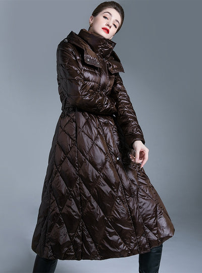 Slim-fit Padded Hooded Down Jacket