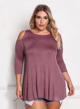 Long Sleeves knitted Tops T-shirt