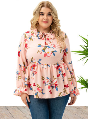 Women's Long Sleeve Printed Top