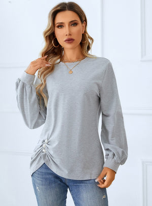 Round Neck Tight Long Sleeve T-shirt