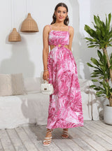 Bohemian Print Straps Dress